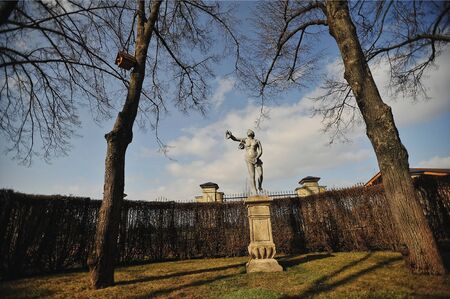 NOVI PETRIVTSI, UKRAINE - FEBRUARY 2014:  residence of ex-president of Ukraine Viktor Yanukovichのeditorial素材