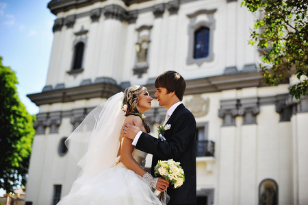 wedding couple in loveの写真素材