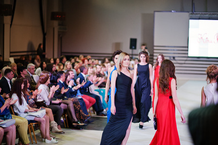 KYIV -JUNE 01: Podolyany Fashion Week, Ukraineのeditorial素材