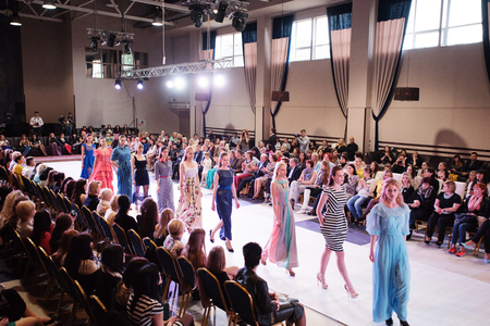 KYIV -JUNE 01: Podolyany Fashion Week, Ukraineのeditorial素材
