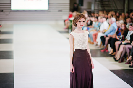 KYIV -JUNE 01: Podolyany Fashion Week, Ukraineのeditorial素材