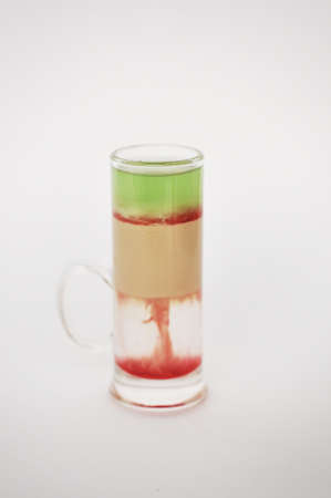 cocktail hirosima isolated on the white backgroundの写真素材