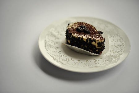 sweet cakes food isolated on whiteの写真素材