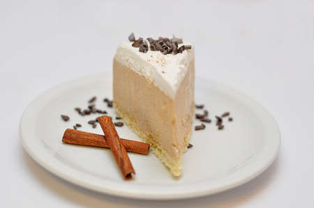 sweet cakes food isolated on whiteの写真素材