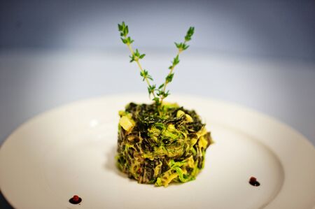 original salade isolated on white backgroundの写真素材