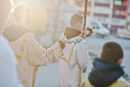 LVIV, UKRAINE - APRIL 27, 2016: Holy Week passion and death of Jesus Christ.のeditorial素材