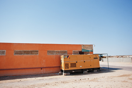 Hurghada, Egypt -20 August 2016: Caterpillar CAT Electric Power Generationのeditorial素材