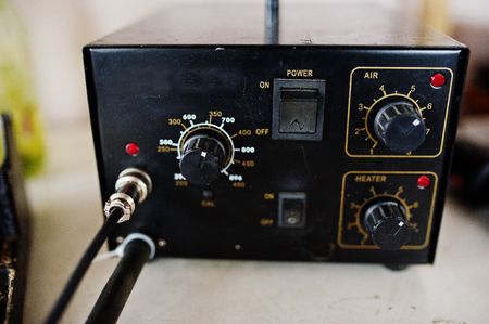 Electric frequency converter, motor speed controller, rework station.の写真素材