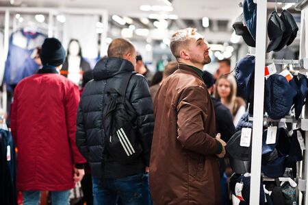 Kyiv, Ukraine - November 23, 2018: Shoppers visit the mall on the Black Friday, November.のeditorial素材