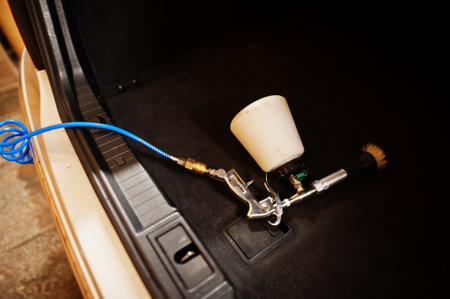 Spray for washing bottle liquid for car cleaning.