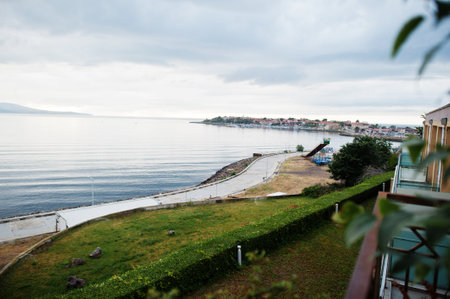 View on Nesebar town, Bulgaria.の写真素材