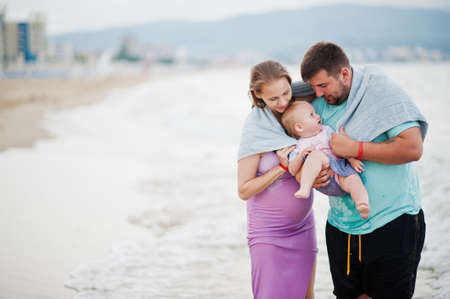 Summer vacations. Parents and people outdoor activity with children. Happy family holidays. Father,...