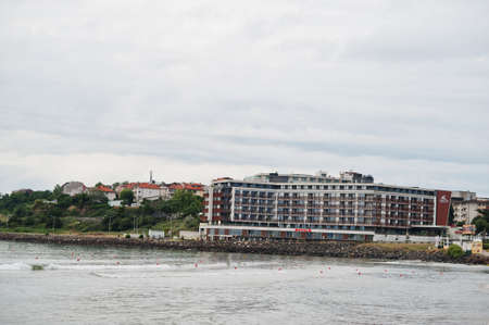 NESEBAR, BULGARIA - June 17, 2021: Resort Attica Paradiso apart hotel Bulgaria view.のeditorial素材