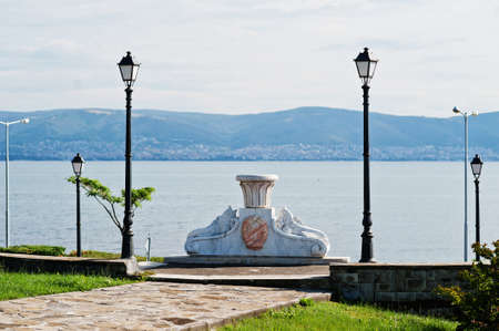 NESEBAR, BULGARIA - June 17, 2021: Port Nesebar monument.のeditorial素材