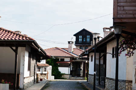 Streets of port town Nesebar, Bulgaria.