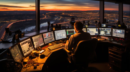 Aerial view of the city of Budapest, Hungary during sunset.の素材