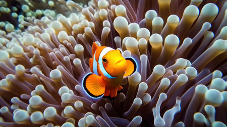 Clown anemonefish (Amphiprion percula)の素材