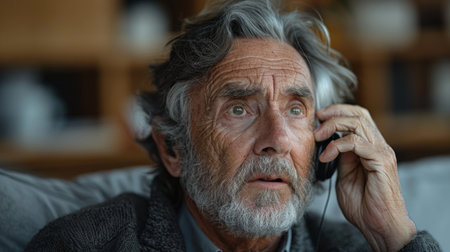 Portrait of businesswoman looking at sticky notes on wall in officeの素材
