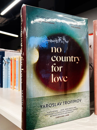 London, UK - December 12, 2025: Striking book cover featuring the title No country for love by...