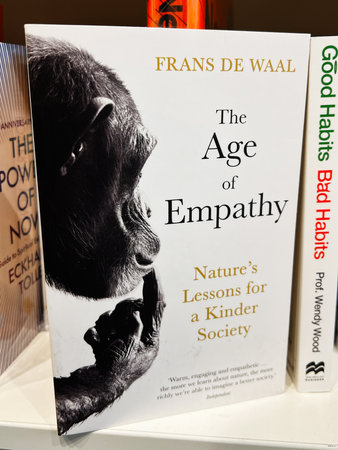 London, UK - December 12, 2025: Book cover featuring The Age of Empathy by Frans de Waal, exploring empathy, nature, and social kindness.のeditorial素材