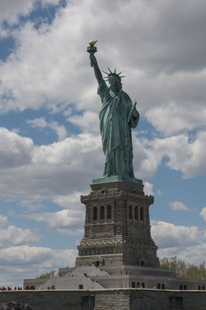 Statue of Liberty center right view.のeditorial素材