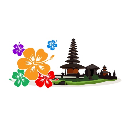 Bali, Indonesia  のイラスト素材