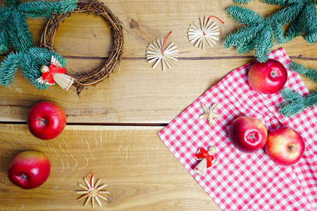 Preparation for the festive Christmas eveningの写真素材