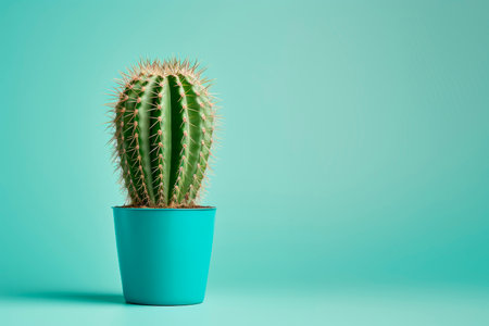 Cacti in clay pots. Minimalism.の素材