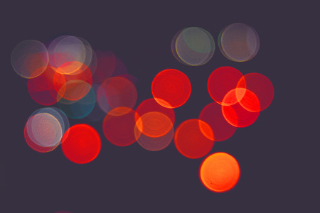 Night lights bokehの写真素材