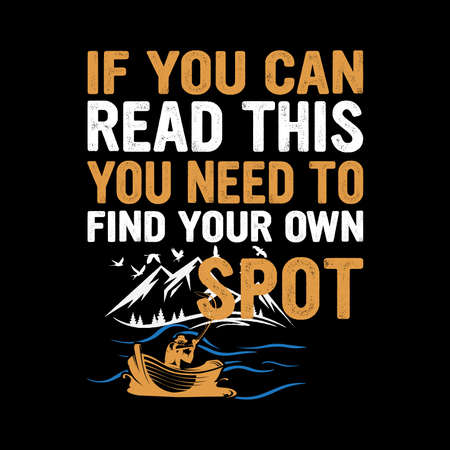 Fishing T-Shirt Design Vector Illustration Templateのイラスト素材