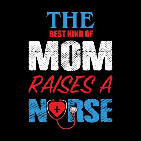 Nurse T-Shirt Design Vector Illustration Templateのイラスト素材