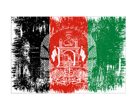 Afghanistan Flag Vectorのイラスト素材