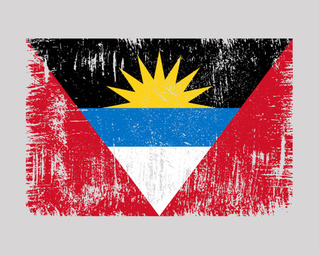 Antigua and Barbuda Flag Vectorのイラスト素材