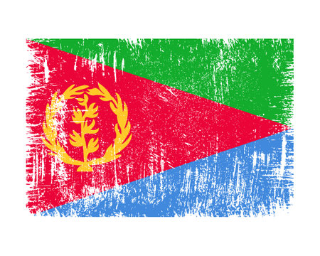 Eritrea Flag Vectorのイラスト素材