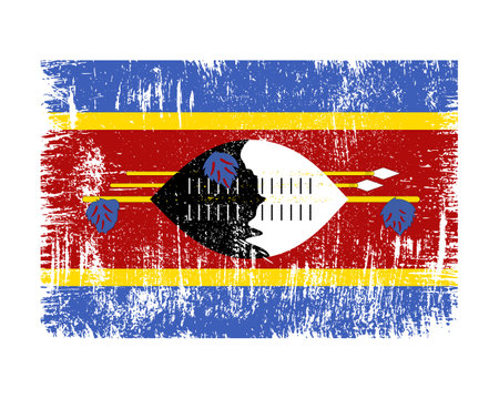Eswatini Flag Vectorのイラスト素材