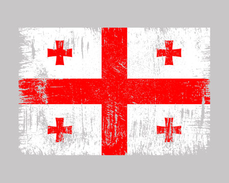 Georgia Flag Vectorのイラスト素材