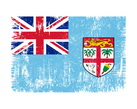 Fiji Flag Vectorのイラスト素材