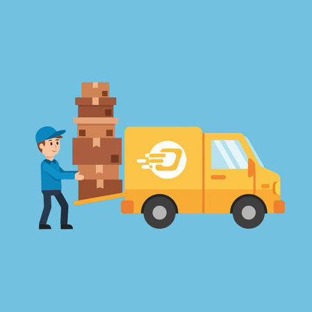 Delivery service.のイラスト素材