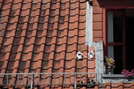 shoes on the roof