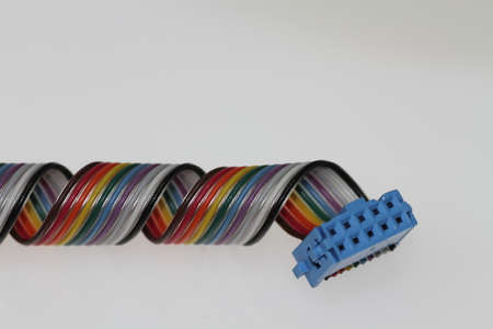 Colored cableの写真素材