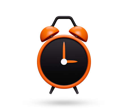 Alarm clock on white background. Vector illustration. Eps 10.の写真素材
