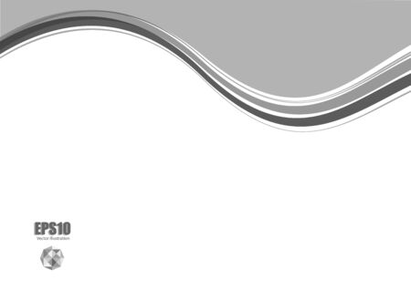 Abstract grey wave backgroundのイラスト素材