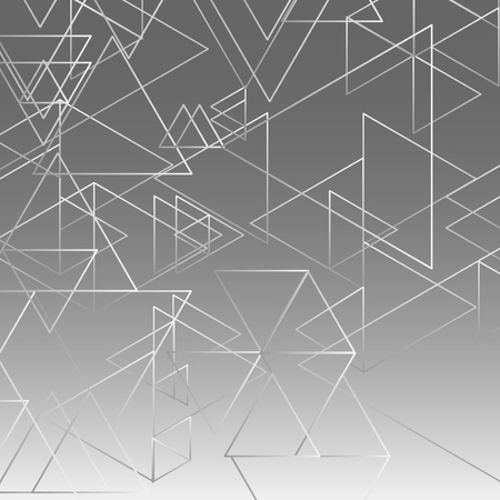 Abstract gray gradient triangle backgroundのイラスト素材