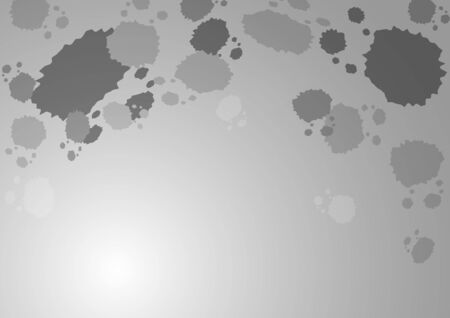 Abstract gray splash on gray gradient backgroundのイラスト素材