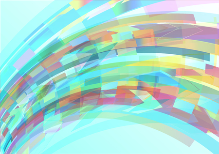 Abstract colorful curve light backgroundのイラスト素材