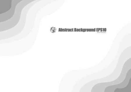 Abstract gray wave backgroundのイラスト素材