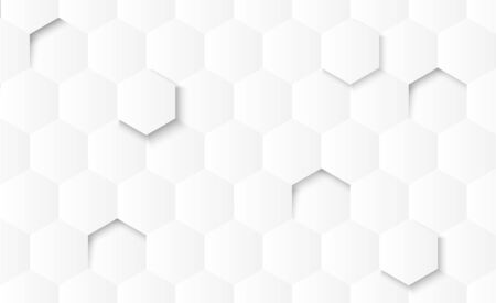 Abstract gray gradient geometric shapes on white background with shadow, Vector illustrationのイラスト素材