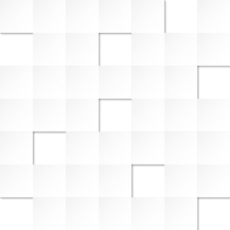 Abstract gray gradient square on white background with shadow. Vector illustrationのイラスト素材