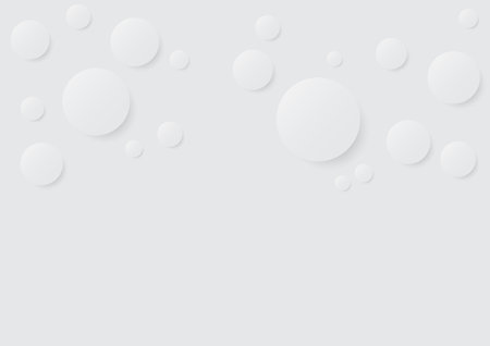 Abstract gray background decorate with dynamic white circles and soft light. Vector illustrationのイラスト素材