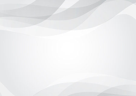 Abstract white Background with curves, Vector illustrationのイラスト素材